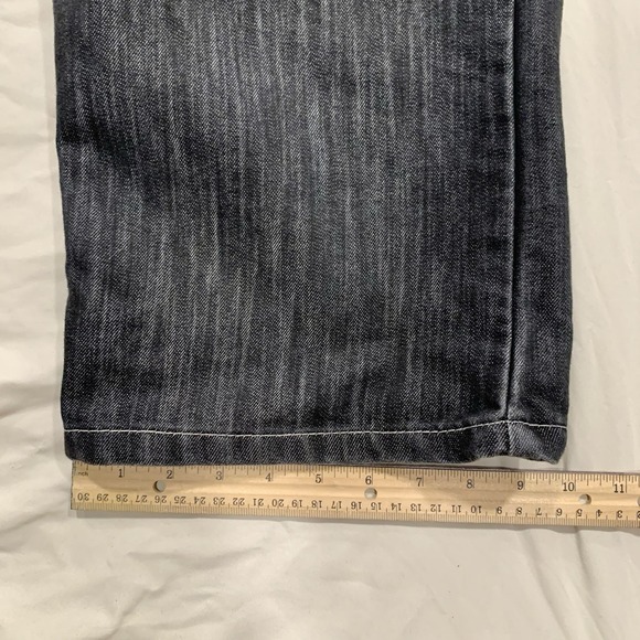 Red Ape Authentic Baggy Black Denim Jeans Mens Size 40X32 Y2K Skater Street Wear - Picture 5 of 10